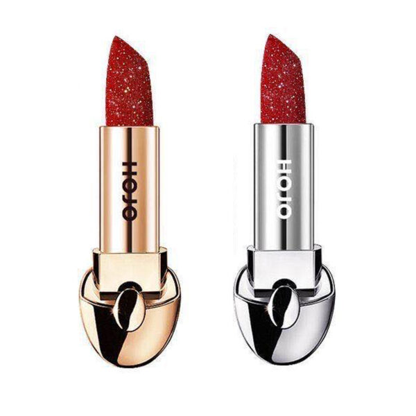 Starry Sky Magnetic Lipstick – Rotten Tomato Color, Matte Finish with Magnetic Buckle Design